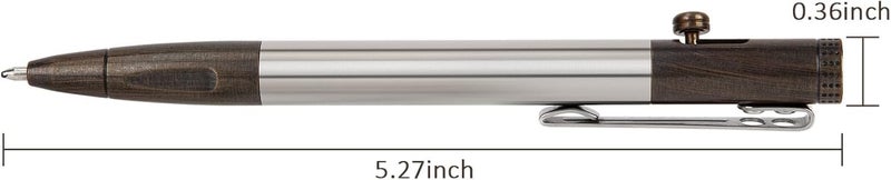 SMOOTHERPRO قلم بولت أكشن، قلم حبر جاف من الفولاذ المقاوم للصدأ، متوافق مع إعادة تعبئة باركر، قلم ثقيل الوزن ليد مرتعشة، باركنسون، يد مصابة بالتهاب المفاصل، أسود عتيق (SP01BK) - Image 3